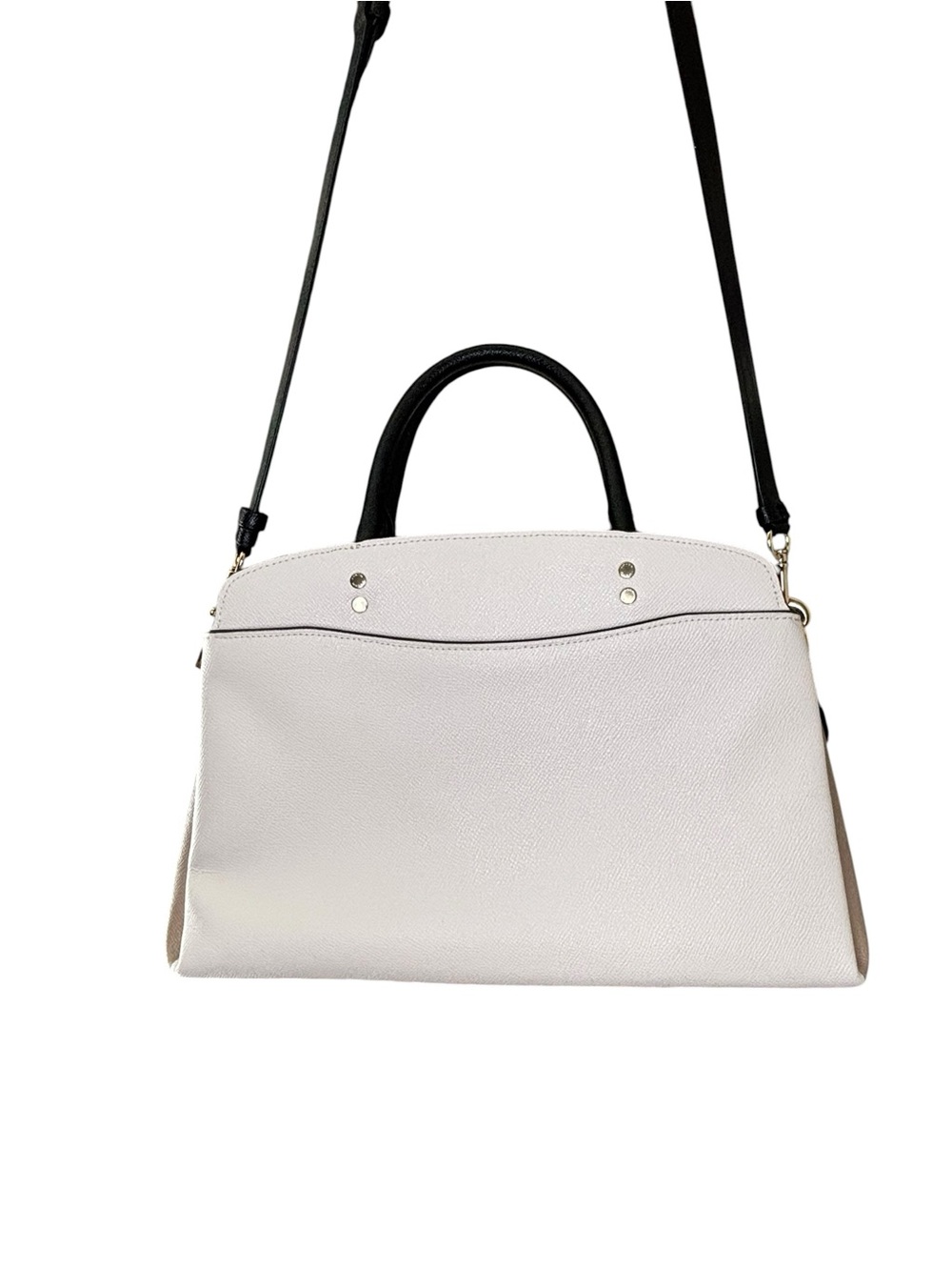 Coach 2022 Cara Satchel Chalk Multi Pebble Leather Satchel Crossbody NWT - Picture 8 of 13